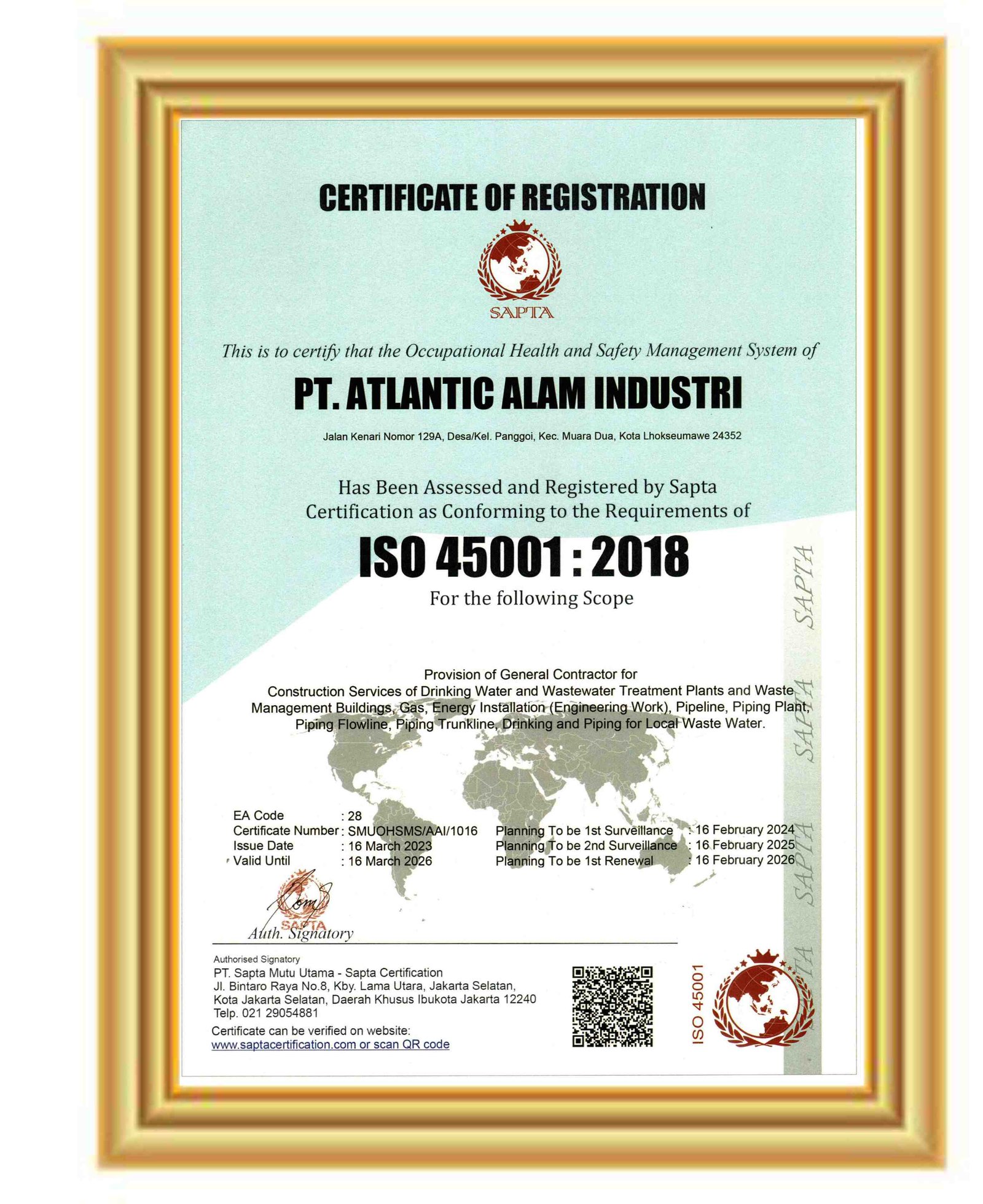 ISO 45001 : 2018