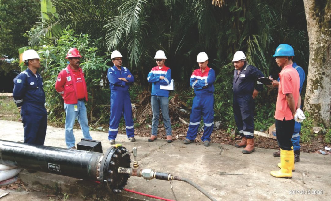 RE-HYDROTEST TRUNKLINE ALUR RAMBONG SEPANJANG 14.9 KM
